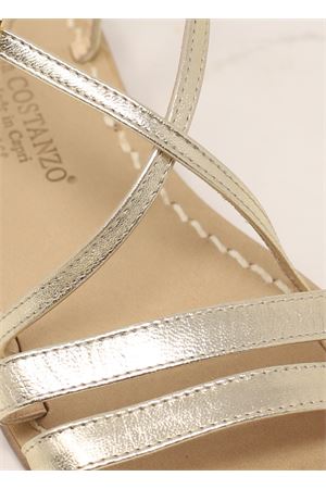 sandali Capri oro non infradito Da Costanzo | 3156PLATINO